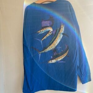 Guy Harvey Original Rare vintage kids large long sleeve tee
